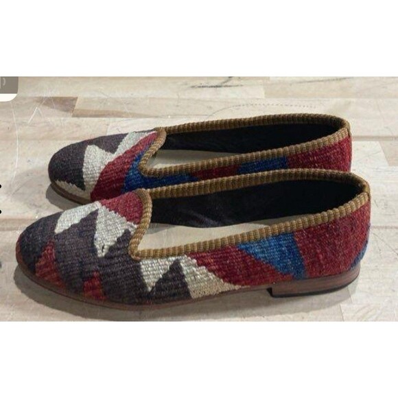 Res Ipsa Ladies Multicolored Kilim Loafers - Picture 2 of 4